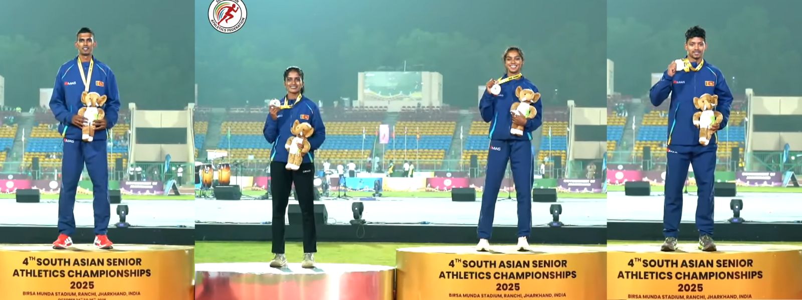 SL Dominates SAAF Athletics 2025 With Four Medals